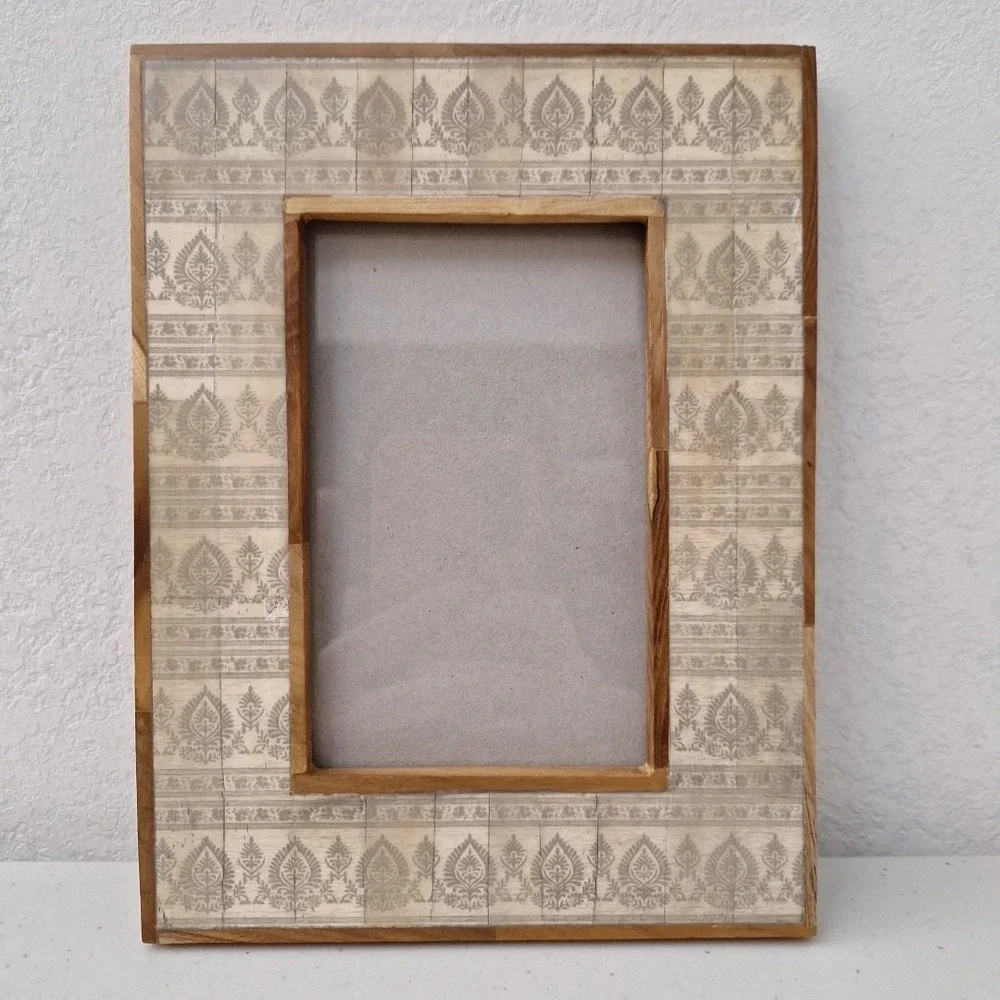 Vintage Ornate Tile Solid Wood Picture Frame 6.5